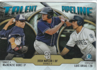 2019 Bowman Chrome Talent Pipeline #TP-SDP San Diego Padres Josh Naylor