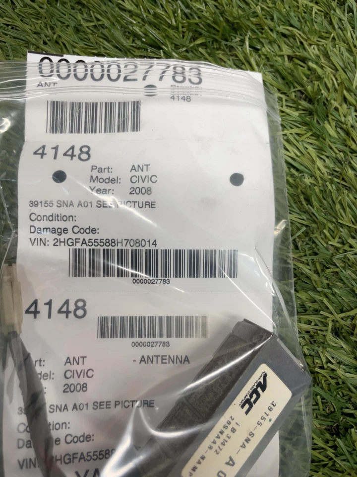 ✅ Antena Honda Civic SI 2008 39155 Sna A01 ver foto OEM Foto 4 de 4