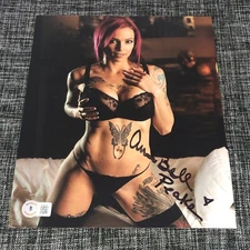 ANNA BELL PEAKS SIGNED AUTOGRAPH 8X10 PHOTO XXX PORN ADULT ACTRESS BECKETT COA