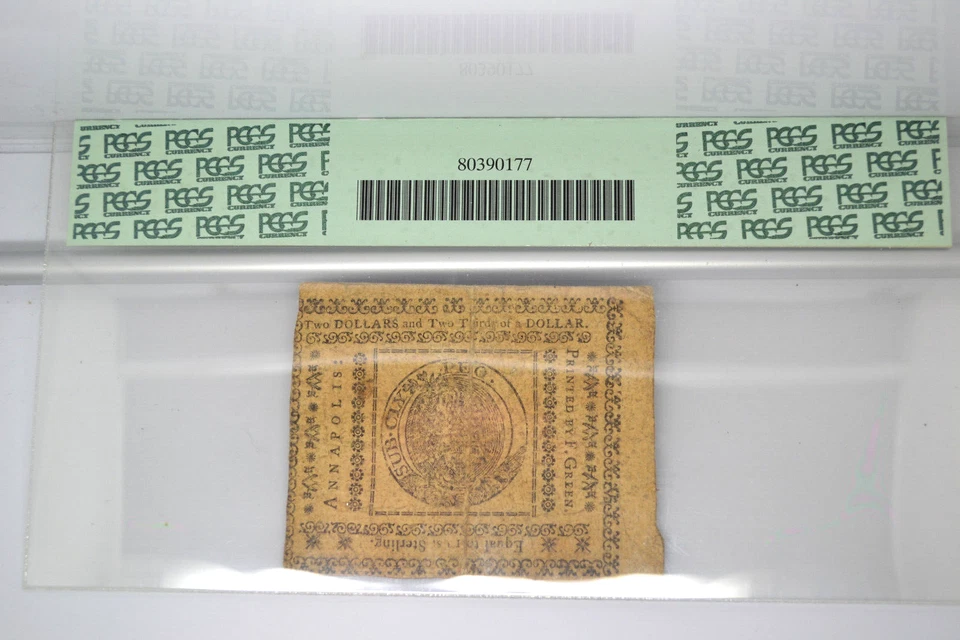 Maryland Colonial: August 14, 1776 $2 2/3. PCGS Fine 15. - Image 2 of 4