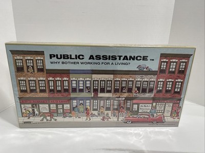 Public Assistance Board Game Banned Politically Incorrect Brand NEW Sealed