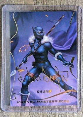 2022 Marvel Masterpieces Gold Foil SHURI Dan Dos Santos