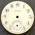 Antique Waltham 3/0s Fancy Pocket Watch Dial Parts 28.05mm Gold USA