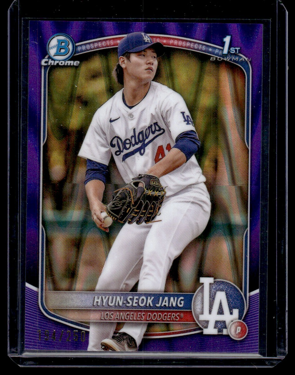 HYUN-SEOK JANG 2025 BOWMAN CHROME PROSPECTS PURPLE REFRACTOR #BCP-51 /250