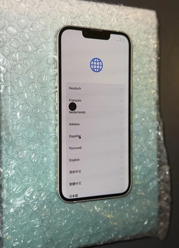 Apple iPhone 13 - 128GB weiß Display Schaden / Icload Sperre / Rahmen Kamera ✅