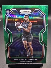 Michael Ojemudia 2020 Panini Prizm Green Rookie RC #317 - Denver Broncos