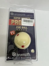 Aramith 2-1/4" Regulation Size Billiard/Pool Ball: Super Pro Cup Cue Ball with 6
