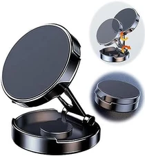 Folding magnetic phone holder patch universal dashboard rotating mount