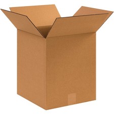 25-Pack Corrugated Cardboard Shipping Boxes 12"L x 12"W x 14"H for Moving, Mail