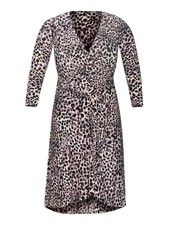 RACHEL RACHEL ROY Womens Pink Front Cascade Long Sleeve Midi Dress Plus 22W
