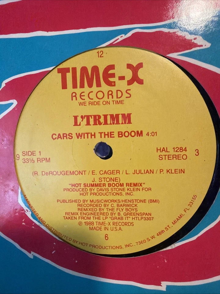 L’Trimm Cars With The Boom 12 Inch 33rpm Single B Side Don’t Come To My House !! - Image 2 of 4