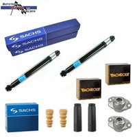 2X Sachs Gasdruck StossdÄMpfer + Staubschutz KIT + Monroe Domlager Hinten