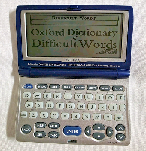 SEIKO WP7500 Britannica Concise Encyclopedia Oxford Dictionary Tested Works+ - Picture 8 of 20