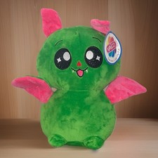 Green Bat Plush Big Eyes With Pink Wings 9 Stuffed Animal Toy w/ Tag Nanco