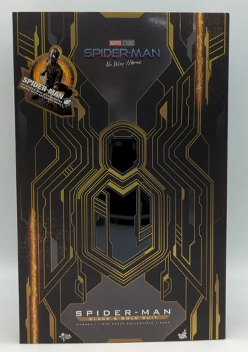 HOTTOYS PELÍCULA OBRA MAESTRA HOMBRE ARAÑA / TRAJE NEGRO Y DORADO MMS604