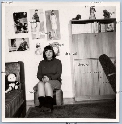 1970er Jugendzimmer mit Postern von Roy Black und Mick Jagger - Foto 9x9cm