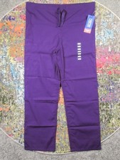 Cherokee Workwear Scrub Pants Adult Small Eggplant Purple Originals Unisex NEW