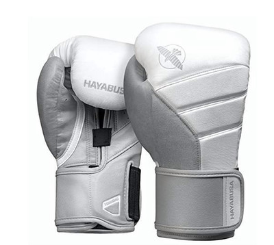 Hayabusa Tokushu T3 White/Gold/Silver Boxing Gloves 14 oz