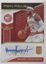 2019-20 Donruss Elite Pen Pals Red 45/49 Bruno Fernando #PP-BFN Auto 7zf