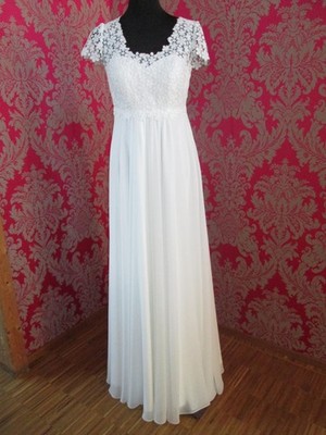 BIR/KÖT-K72:1 Braut / Hochzeitskleid MAGIC BRIDE 7506 Ivory Gr.38 Kurzarm Neu