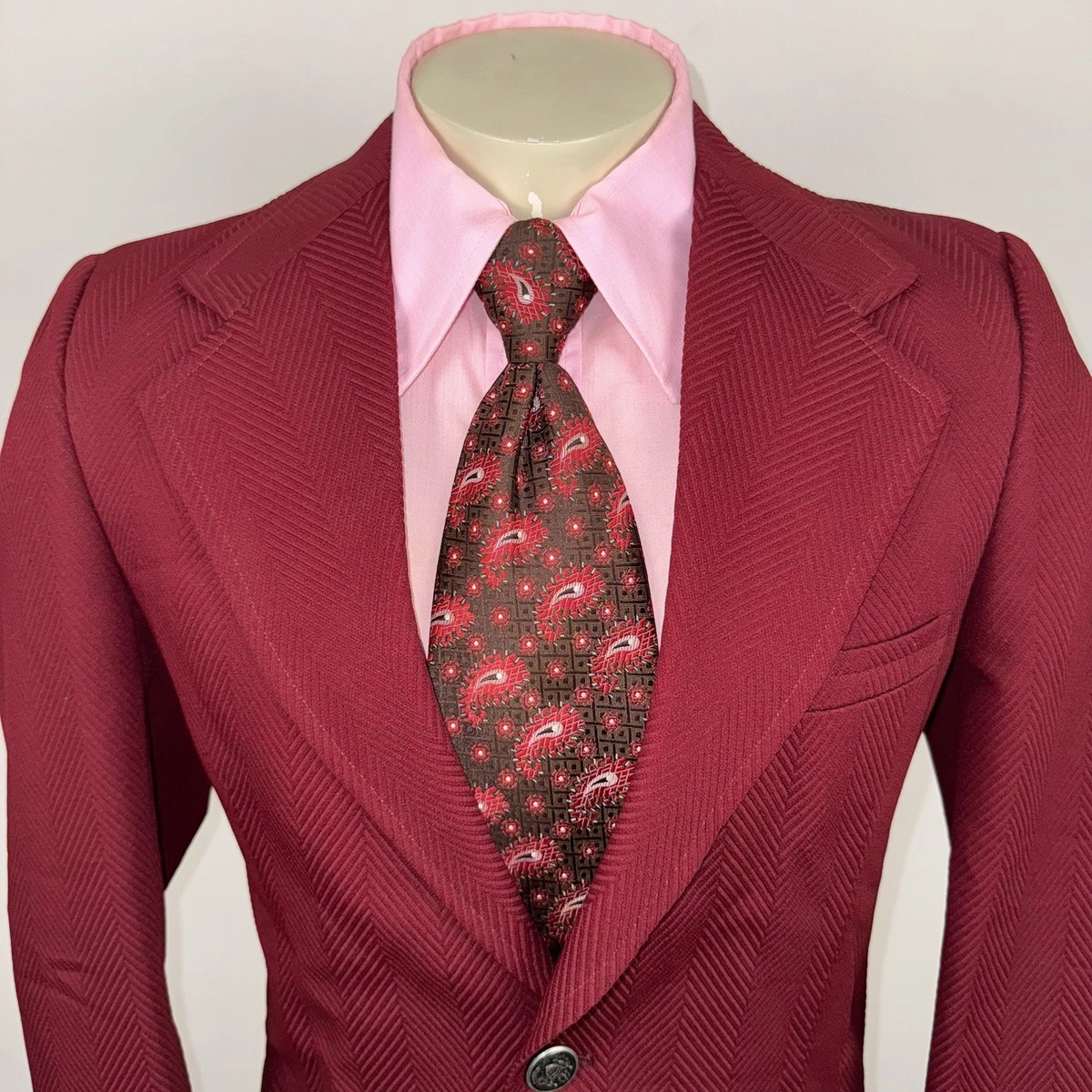 Red Regular 42 Jacket Vintage Suit Jackets & Blazers for Men for 