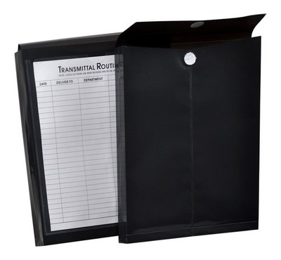 File-N-Send Poly Inter-office Envelopes, 10 x 13 Inches, Opaque Charcoal Gray...