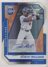 2021 Panini Elite Extra Edition 44/77 Donta' Williams #106 Auto no9
