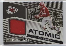 2021 Panini Obsidian Atomic Material /100 Len Dawson #AM-LD HOF 0c3