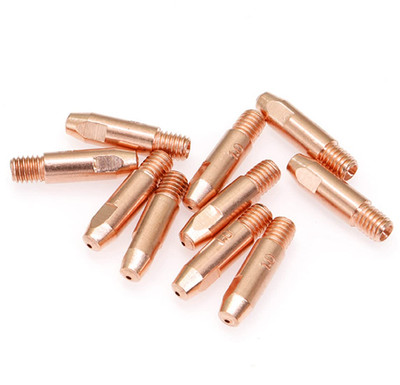 10 Stück 24KD M6 Mig/Mag Schweißbrenner Kontakt Tip Gas Düse 0,8/1,0/1,2/1,4mm-1