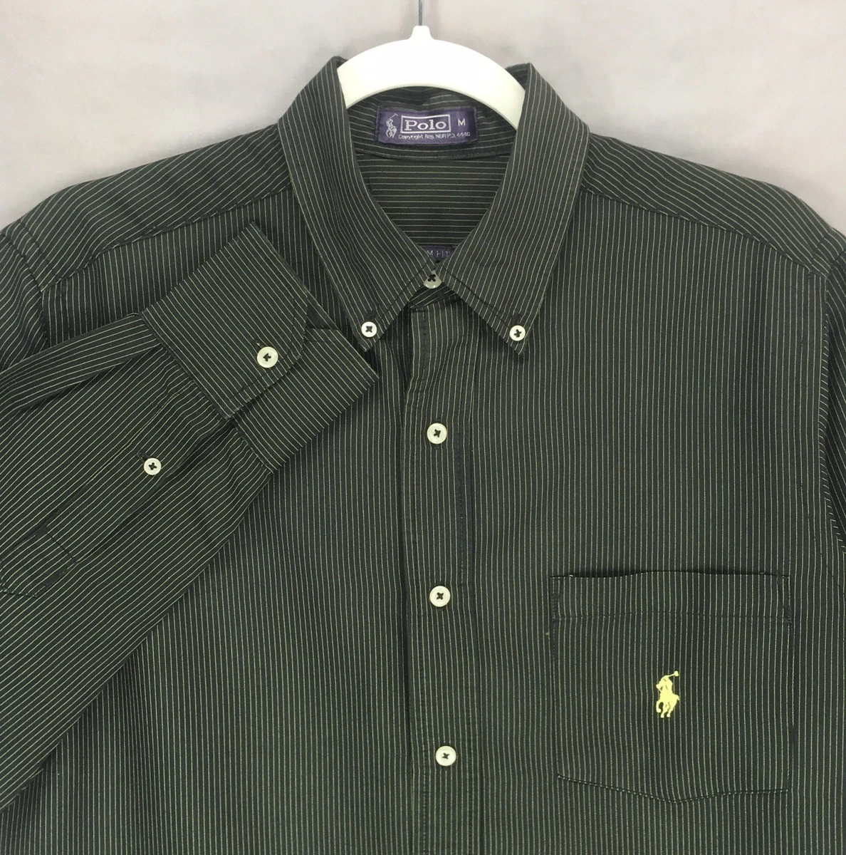 Polo Ralph Lauren Black Striped Dress Shirts for Men for sale | eBay