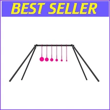 Compact 1/4" Thick AR500 Steel Target Kit with 6 Visible Spinners - Shooting Fun