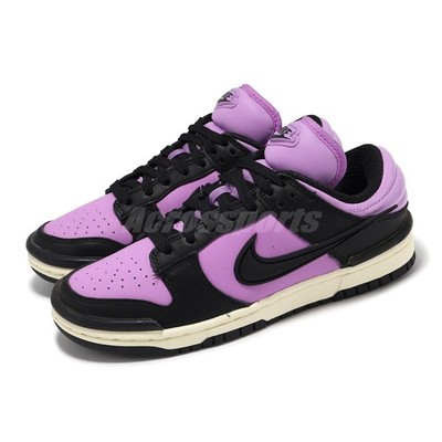 Nike Wmns Dunk Low Twist Black Rush Fuchsia Women Casual Shos Snekaer DZ2794-500