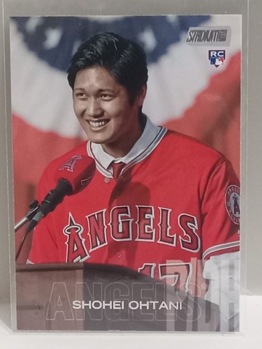 Shohei Ohtani [At Podium] #138 2018 Stadium Club card