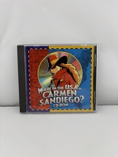 Where In The USA Is Carmen Sandiego PC CD-ROM Game 1994 Br derbund