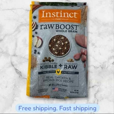 Instinct Raw Boost Natural Dry Dog Food Freeze Dried Real Chicken 20 lb. Bag NEW