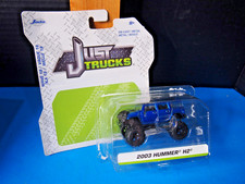 JADA JUST TRUCKS 1/64 METALS DIE-CAST 2003 Blue Hummer H2 Wave 18 Open Package
