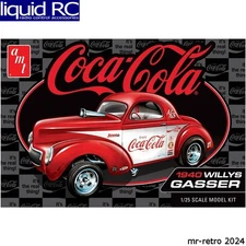AMT 1492 1/25 1940 Willys Coupe Coke Race Team Plastic Model Kit