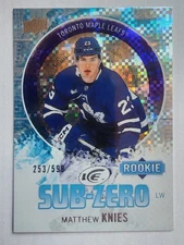 2023-24 Upper Deck Ice Sub Zero Rookies /599 Matthew Knies #SZ-66 Rookie RC
