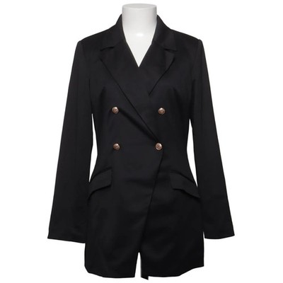 Unique 21, Blazer, Größe: 38/40, Schwarz, Einfarbig, Damen #SV0