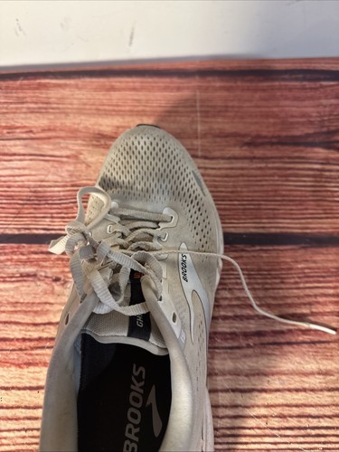 Scarpe da corsa sportive Brooks Ghost 15 donna taglia 8,5 bianco grigio sneakers - Foto 8 di 16