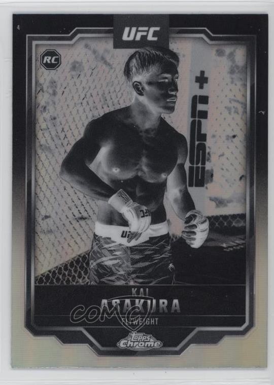 2025 Topps Chrome UFC Negative Refractor Kai Asakura #161 6ip