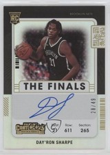 2021 Contenders Variation The Finals Ticket 28/49 Day'Ron Sharpe #129 Auto 01su