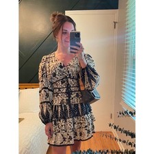 ULLA JOHNSON Nina Long Sleeve Mini Dress Size 4