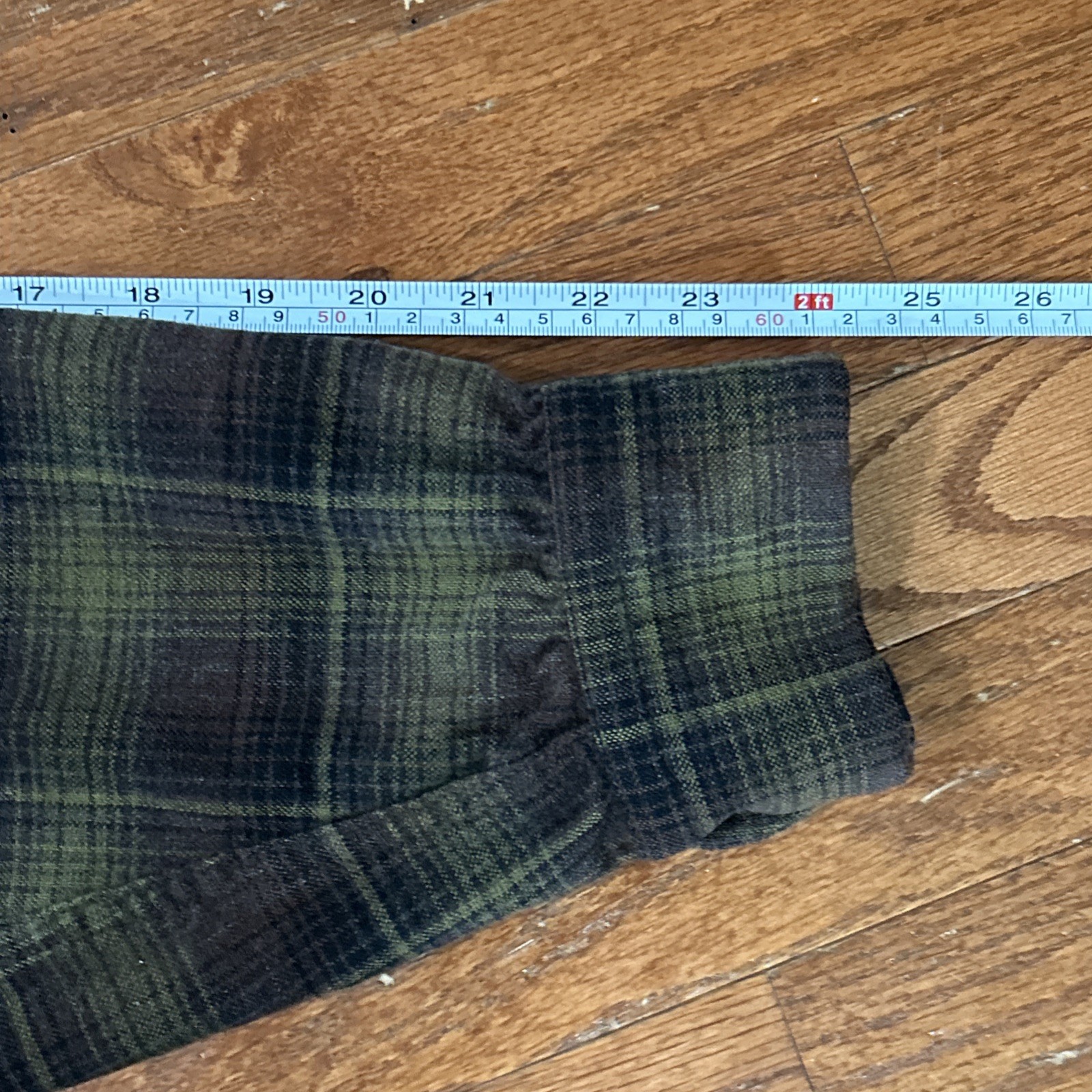 1960s Pendleton Shadow Plaid Loop Collar Button U… - image 7