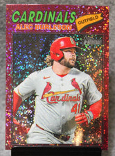 2026 Topps Heritage Alec Burleson Cardinals #165 Burgundy Sparkle Chrome
