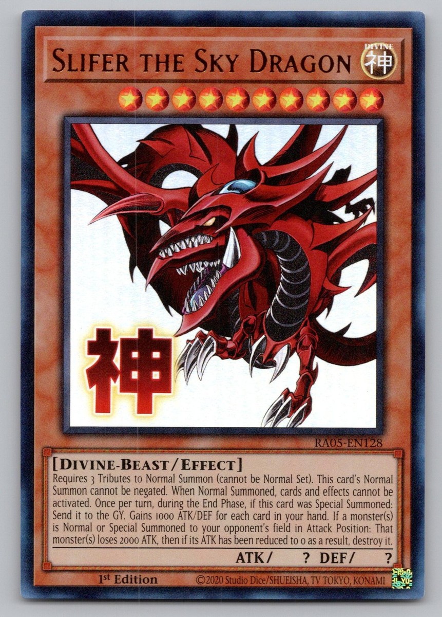 遊戯王 オシリスの天空竜 Slifer the Sky Dragon Slifer the Sky Dragon RA05-EN128 RC5 Yu-Gi-Oh 1st Edition NM | eBay
