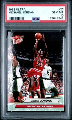 1992 ULTRA #27 MICHAEL JORDAN PSA 10
