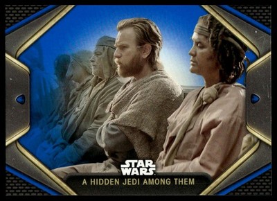 2023 Topps Star Wars: Obi-Wan Kenobi #7 A Hidden Jedi Among Them Blue