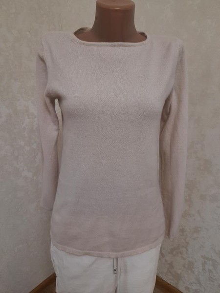 Women Hallhuber Sweater White Cashmere 36 / S / 44