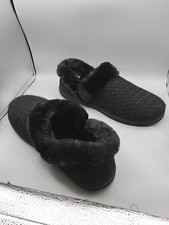Skechers Cozy Campfire Vegan Quilted Knit Slippers Frosty Pr Women's 8.5M Black